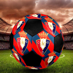 CA Osasuna Sisejalgpall V&auml;rviline Masin&otilde;mmeldud PVC Suurus 5 Meeskonna Treening V&otilde;istluseks Valmis Vastupidav K&otilde;rge P&otilde;rkega Lahe Spordikingitus