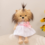 Mitme stiiliga riides Shih Tzu koera pl&uuml;&uuml;slelusid &Otilde;rnad armsad pika karvaga koomiksikoera nukud Magus laste kaaslane T&uuml;drukute kingitus 28cm