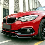 L&auml;ikiv Must Auto Esipamperi Splitter Huul Spoiler BMW F32 F33 F36 SE Luxury Line Mitte-M Sport 2014-2020 Tuning Pamperi Kaitse Gloss Black