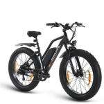 SPATIAL Elektriline jalgratas Linn 26 *4 Must-Mootor 1000W 80NM- Eemaldatav aku 48V 13Ah - Shimano 7 k&auml;iku - S&otilde;iduulatus 110km