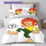 Pumuckl Voodipesu Tekikott ja Padjap&uuml;&uuml;rid Kodu Dekoor S&uuml;nnip&auml;evakingitus (1 * tekikott + 2 * padjap&uuml;&uuml;ri, ilma s&uuml;damikuta) 135x200cm
