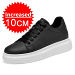 Meeste Kvaliteetsed Nahast K&otilde;rgust Suurendavad Jalan&otilde;ud 6cm/8cm/10cm Valikulised N&auml;htamatud K&otilde;rgust Suurendavad Moodsad Valged Spordijalatsid 41 black