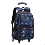 3 tk treppironija koolikott pikaealised osad ratastega seljakott Dark Blue Space Big-wheel black