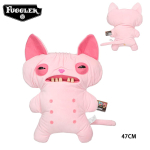 47cm Suur Fuggler Naljakad Koledad Hambulised Koletised Pehmed M&auml;nguasjad Originaal Fuggler Kawaii Pehme T&auml;idisega Padi Armsad Pehmed M&auml;nguasjad Nukk Laste Kingitused
