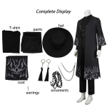 Anime film Jinu Cosplay kost&uuml;&uuml;m M&uuml;ts Sinu iidoliriietus Meeste Halloweeni peokost&uuml;&uuml;mid 110 black