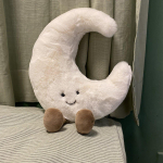Hirv INS Kuu Ja P&auml;ike Pl&uuml;&uuml;snukk T&auml;idisega Multifilm Armas Kawaii Taevapadi Jalgadega Istuv Kaunistus padi Magamistoa Diivani Tooli jaoks about 48cm