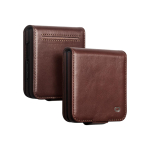 Samsung Galaxy Z Flip8 Flip 8 jaoks &Otilde;li-vaha Ehtne Nahk Klapp&uuml;mbris Luksuslik Ehtne Lehma Nahk Kaardipesa Rahakott Telefonikate Flip8 jaoks Galaxy Z Flip8 brown