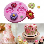 3D Flower Fondant Cake DIY vorm one size