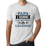 2 Papa Meeste T-s&auml;rk Myth Legend t-s&auml;rk Papa Tees&auml;rk Papa Bear XS valge suitsuv&auml;rv