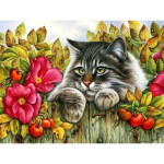 5D Teemantmaal Ristpistes Loomade Teemanttikandid Mosaiik Euroopa kodukaunistus 20X30CM