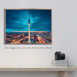 Teemanttikandid Teemantmaaling Teletorni maastik t&auml;ispuurimine 5D DIY Pilt kivist 20X30CM