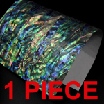 Wifreo Blue Paua kattega t&auml;iustatud kleepuv spoon ( Shell Inlay Abalone Fish Lure Trolling Jig Building Decorating 24X14cm 1 piece/lot 9.4X5.5 inche