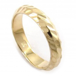 Alliance Plaqu&eacute; Or 'Lien d'Amour' dor&eacute; - 4 mm 68 kuld