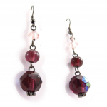 Les Tr&eacute;sors De Lily [J6811] - Boucles Cr&eacute;ateur 'Kilimanjaro' violet lilla