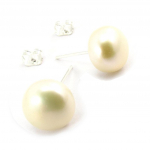 Les Tr&eacute;sors De Lily [K1121] - Boucles 'Perla' ivoire 10 mm valge
