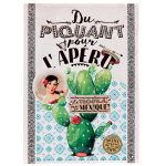 Les Tr&eacute;sors De Lily [Q6963] -  Prantsuse vintage  metallist tahvel (V&uuml;rtsisus aperitiivile - kaktus) - 40x30 cm roheline