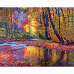 T&auml;ielik 5D teemantmaaling maastik Metsmosaiik tikandid Ristpistes Kodukaunistus K&auml;sitsi valmistatud 25x30cm