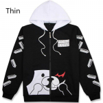 Anime Cosplay Kost&uuml;&uuml;m Unisex Kapuutsiga Pusa Must Valge Karu Pikkade Varrukatega Igap&auml;evane Vabaaja Mantel Jakk XXXL kuld