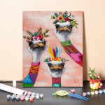 DIY maalimine numbrite j&auml;rgi Digitaalne &otilde;limaal Hobid Kodukaunistamise numbrid &Otilde;limaal &Otilde;limaal Numbrid Maali kujutav kunst 40x50cm no frame