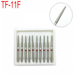 10 tk/karp Hambaravi teemant FG kiired puurid hammaste poleerimiseks 1,6 mm FG dia-burs TF-11F