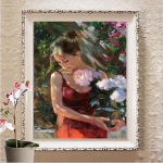 5D DIY Teemantmaal Ristpistega Teemantmosaiik Kunstpilt Rhinestones Decor Kingitus T&auml;ielik teemanttikandid maastik Full Round 20X30CM