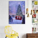 5D DIY Teemanttikandid Laste ristpistes Teemantmaaling Talvine kivimosaiik Soodus J&otilde;ulukaunistused Full Round 20X30CM