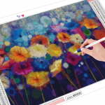 Teemantkunsti maalikomplektid Rhinestones lillepildid 5D DIY Teemanttikandid Ristpistes Mosaiik K&auml;sit&ouml;&ouml; Full Round (20X30CM)