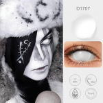 Pseyeche 17MM White Blind Mini Sclera l&auml;&auml;tsed Creepy Halloween Kontaktl&auml;&auml;tsed Silmadele Hirmutav Zombie Cosplay Silmakontaktid Anime Aksessuaarid 17MM valge
