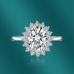 SACE GEMS Klassikaline vasesulamist tsirkoonist s&otilde;rmus Naiste ehted Pulmalubaduse peokingitus open roosa