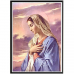 5D tegelase religioosne &uuml;mmargune teemantmaal Ema poja kleebis K&auml;sitsi valmistatud teemanttikandid mosaiik Kodukaunistus Full Round 20x30CM