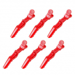 6 tk/partii juukseklambrid juuksuritele juuksuri klambrid k&uuml;&uuml;nisosa plastikust alligaator juukseklambrid k&auml;epide juuksurid juukseaksessuaarid