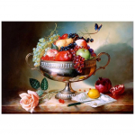 5D teemanttikandid maalid ristpistega &uuml;mmargused kividest maalid puuviljaroogade mood Full Round 20x25CM