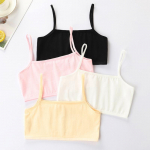 Laste Tube Top 4tk/komplekt Teen Girls Camisoles Puuvillane Treeningrinnahoidja &Otilde;mblusteta Bralette Spaghetti Crop Rinnahoidja Hingav suur T&uuml;drukute Spordirinnahoidja L