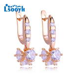 LSOOYH Clip K&otilde;rvar&otilde;ngad Roosa kullav&auml;rvi Moodne k&otilde;rvar&otilde;ngas Naistele Geomeetria Cubic Zirconia Tilk K&otilde;rvar&otilde;ngad Ehted A