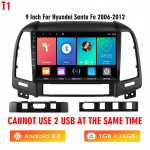 Loominguline Androidi autoraadio Multimidia videopleier Navigatsiooni-GPS Hyundai Santa Fe 2006-2012 2dini peakomplekti Carplay jaoks
