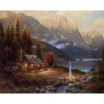 5D DIY Teemantmaaling Metsik onn Teemant-teemanttikandid T&auml;ismosaiigikomplektid Ristpistes Kodukaunistus K&auml;sitsi valmistatud kingitused Round 20x30cm