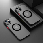 Luksuslik magnetiline Magsafe'i juhtmevaba laadimistelefoni &uuml;mbris iPhone'i 16 15 13 14 12 11 Pro Max Mini X XR XS 14Plus l&ouml;&ouml;gikindel soomuskate jaoks iPhone 13 must