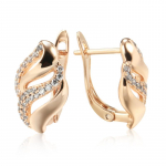 Kinel armsad roosakuldsed k&otilde;rvar&otilde;ngad naistele Water Drop tsirkoonist inglisekeelsed k&otilde;rvar&otilde;ngad