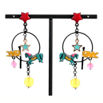 Les Tr&eacute;sors De Lily [R6165] &ndash; disainerk&otilde;rvar&otilde;ngad 'Lilipoupettes' (karussell) mitmev&auml;rviline - 75x38 mm mitmev&auml;rviline