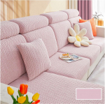 Paks Jacquard Stretch diivan istmepadja kate Slipcover Diivani kate Sektsioonku&scaron;ett L-kujuline nurga asenduskaitse kate Enlarge size L roosa