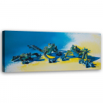 L&otilde;uendiprint Frogs Animals Blue 90x30 sinine