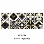 10/15/20 cm Mehhiko plaadid Kleebis K&ouml;&ouml;k Backsplash Garderoob Vannituba Veekindel Peel & Stick Heledad filmikunsti seinakleebised 10cmX10cmX10pcs