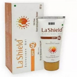 Glenmark La Shield Sunscreen Gel SPF 40 PA+++ 50 gm valge
