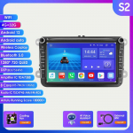 Autoraadio Hizpo 8 tolli Android AutoRadio jaoks Volkswagen VW Passat B6 B7 CC Tiguan Touran Golf Polo Skoda Seat Carplay Multimeedia GPS 2din Audio Video S2 8Core 4GB 32GB AI