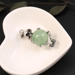 Kaelakee ripats naturaalsest kivist malahhiit/roosa kvarts pealuukujuline ripats, ehted valmistamine DIY kaelakee k&auml;ev&otilde;ru tarvik Rose Quartz/19x35mm