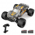 Kaugjuhtimispuldiga auto 1/14 2,4 GHz 45 km/h maastikul maastikuveokid 4WD harjadeta mootoriga ronimisauto 2 battery hall