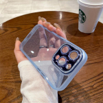 Luksuslik Glitter Lens Film Skin Sensing telefoni&uuml;mbris Sobib iPhone 14 13 12 Pro Max 11 kukkumisvastasele &uuml;mbrisele iPhone 11 roosa