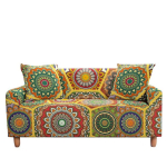 Elastne Mandala Prindiga Diivanikate Veniv T&auml;ielikult Kattev Lilleline Diivanikate Elutuppa 3-kohaline Boho Kodukaunistus 2 seat 145-185cm