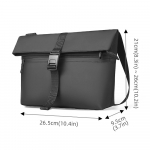 HcanKcan Meeste Crossbody kott veekindel &otilde;lakott sobib 13 tolli s&uuml;learvuti v&ouml;&ouml;kott Suure mahutavusega messenger kott must k&uuml;ljekott must