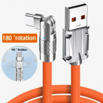 120 W 7A C-t&uuml;&uuml;pi kiirlaadimise andmekaabli k&uuml;&uuml;narnuki kaabel m&auml;ngu jaoks Xiaomi POCO Huawei Samsungi laadija vedel silikoon USB C-kaabel 1.5M